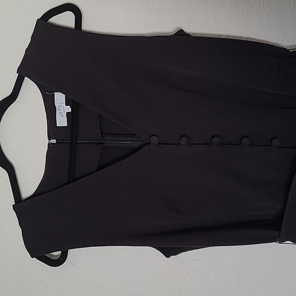 PEARL by Lela Rose Stretch Jumpsuit Sz 8 - Picture 8 of 16